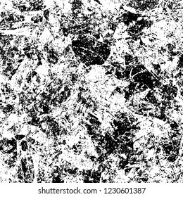 Grunge dark black and white pattern of cracks and scuffs
