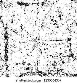 Grunge dark black and white pattern of cracks and scuffs