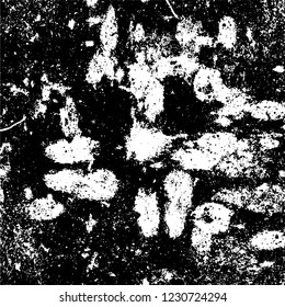 Grunge dark black and white pattern of cracks and scuffs