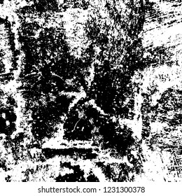 Grunge dark black and white pattern of cracks and scuffs