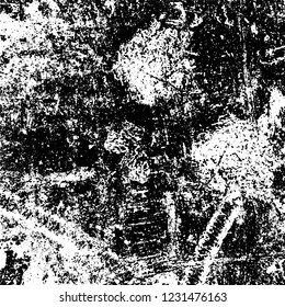Grunge dark black and white pattern of cracks and scuffs