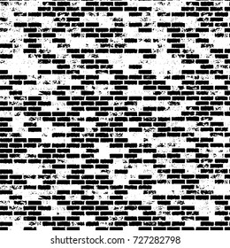 Grunge dark corner messy background. Distressed grainy overlay texture. Ink stroke brushed renovate wall backdrop. Abstract black and white cracks, stains, smears, scrapes for design and printing