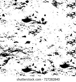Grunge dark corner messy background. Distressed grainy overlay texture. Ink stroke brushed renovate wall backdrop. Abstract black and white cracks, stains, smears, scrapes for design and printing