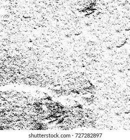Grunge dark corner messy background. Distressed grainy overlay texture. Ink stroke brushed renovate wall backdrop. Abstract black and white cracks, stains, smears, scrapes for design and printing