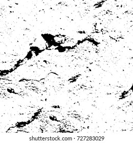 Grunge dark corner messy background. Distressed grainy overlay texture. Ink stroke brushed renovate wall backdrop. Abstract black and white cracks, stains, smears, scrapes for design and printing