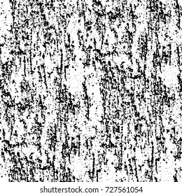 Grunge dark corner messy background. Distressed grainy overlay texture. Ink stroke brushed renovate wall backdrop. Abstract black and white cracks, stains, smears, scrapes for design and printing