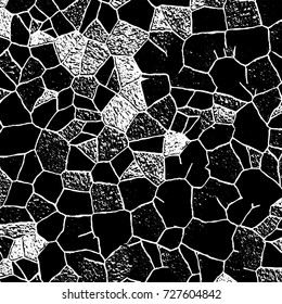 Grunge dark corner messy background. Distressed grainy overlay texture. Ink stroke brushed renovate wall backdrop. Abstract black and white cracks, stains, smears, scrapes for design and printing