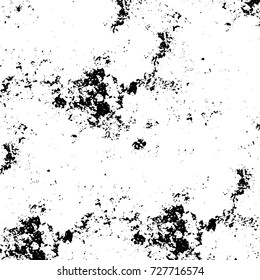 Grunge dark corner messy background. Distressed grainy overlay texture. Ink stroke brushed renovate wall backdrop. Abstract black and white cracks, stains, smears, scrapes for design and printing