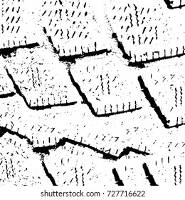 Grunge dark corner messy background. Distressed grainy overlay texture. Ink stroke brushed renovate wall backdrop. Abstract black and white cracks, stains, smears, scrapes for design and printing