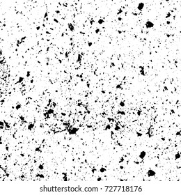 Grunge dark corner messy background. Distressed grainy overlay texture. Ink stroke brushed renovate wall backdrop. Abstract black and white cracks, stains, smears, scrapes for design and printing