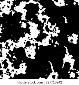 Grunge dark corner messy background. Distressed grainy overlay texture. Ink stroke brushed renovate wall backdrop. Abstract black and white cracks, stains, smears, scrapes for design and printing