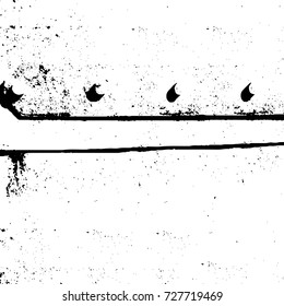 Grunge dark corner messy background. Distressed grainy overlay texture. Ink stroke brushed renovate wall backdrop. Abstract black and white cracks, stains, smears, scrapes for design and printing