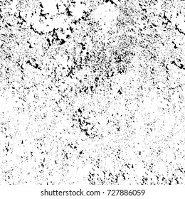 Grunge dark corner messy background. Distressed grainy overlay texture. Ink stroke brushed renovate wall backdrop. Abstract black and white cracks, stains, smears, scrapes for design and printing