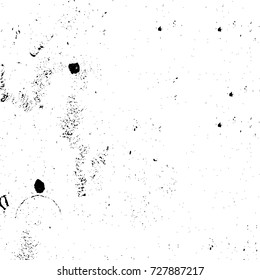 Grunge dark corner messy background. Distressed grainy overlay texture. Ink stroke brushed renovate wall backdrop. Abstract black and white cracks, stains, smears, scrapes for design and printing