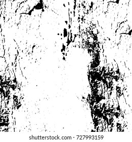 Grunge dark corner messy background. Distressed grainy overlay texture. Ink stroke brushed renovate wall backdrop. Abstract black and white cracks, stains, smears, scrapes for design and printing