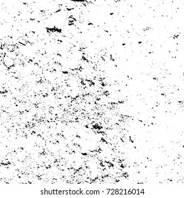 Grunge dark corner messy background. Distressed grainy overlay texture. Ink stroke brushed renovate wall backdrop. Abstract black and white cracks, stains, smears, scrapes for design and printing