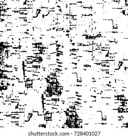 Grunge dark corner messy background. Distressed grainy overlay texture. Ink stroke brushed renovate wall backdrop. Abstract black and white cracks, stains, smears, scrapes for design and printing