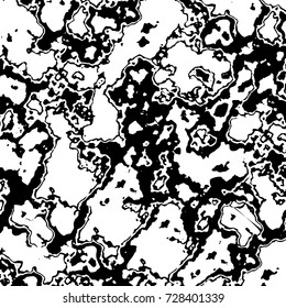 Grunge dark corner messy background. Distressed grainy overlay texture. Ink stroke brushed renovate wall backdrop. Abstract black and white cracks, stains, smears, scrapes for design and printing