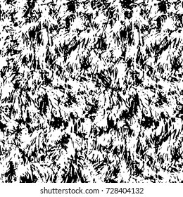 Grunge dark corner messy background. Distressed grainy overlay texture. Ink stroke brushed renovate wall backdrop. Abstract black and white cracks, stains, smears, scrapes for design and printing