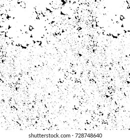 Grunge dark corner messy background. Distressed grainy overlay texture. Ink stroke brushed renovate wall backdrop. Abstract black and white cracks, stains, smears, scrapes for design and printing