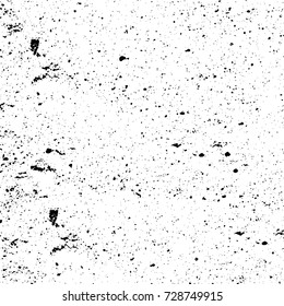 Grunge dark corner messy background. Distressed grainy overlay texture. Ink stroke brushed renovate wall backdrop. Abstract black and white cracks, stains, smears, scrapes for design and printing