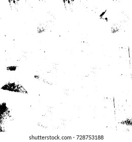 Grunge dark corner messy background. Distressed grainy overlay texture. Ink stroke brushed renovate wall backdrop. Abstract black and white cracks, stains, smears, scrapes for design and printing