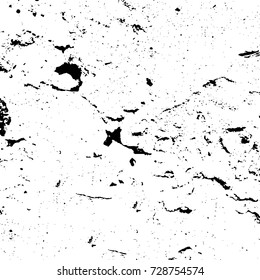 Grunge dark corner messy background. Distressed grainy overlay texture. Ink stroke brushed renovate wall backdrop. Abstract black and white cracks, stains, smears, scrapes for design and printing