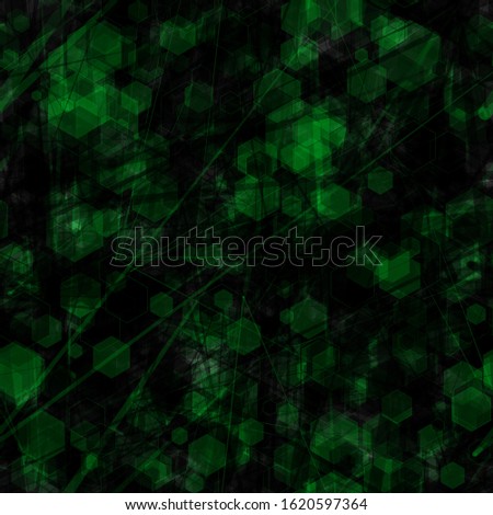 Grunge dark green seamless texture with blots. Abstract vector background for web page, banners backdrop, fabric, home decor, wrapping