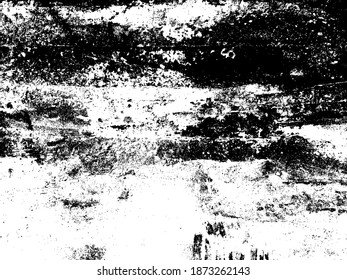 Grunge Dark Sketch Print. Vintage Graphic Border Effect. Distressed Ancient Wallpaper Template. Retro Messy Dust Wall. Dry Distress Decay Texture. Overlay Design.