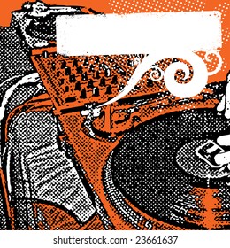 Grunge Deejay Banner
