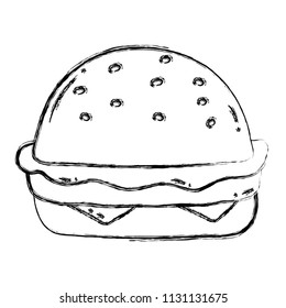 grunge delicious hamburger unhealthy fastfood meal