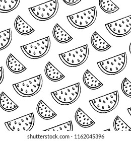 grunge delicious slice watermelon fruit background