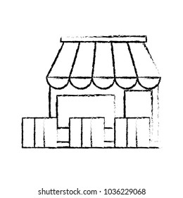 grunge delivery store transport to package service