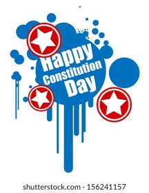 grunge design - Constitution Day Vector Illustration