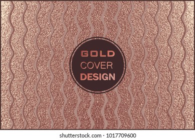 Grunge design. Copper glossy background. Metallic texture. Bronze metal. Trendy template for New Year, Wedding, Birthday, Flyers, Logo Banners Party Invitation card