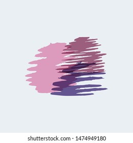 Grunge design element. Background vector scribble brush strokes of pastel colored items. Marker abstract Wallpaper