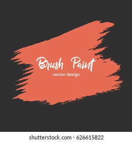 Grunge design element, box, frame for text. Hand drawn brush strokes.