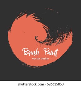 Grunge design element, box, frame for text. Hand drawn brush strokes.