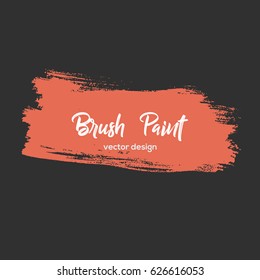 Grunge design element, box, frame for text. Hand drawn brush strokes.