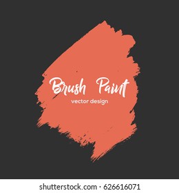 Grunge design element, box, frame for text. Hand drawn brush strokes.