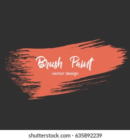 Grunge design element, box, frame for text. Hand drawn brush strokes.