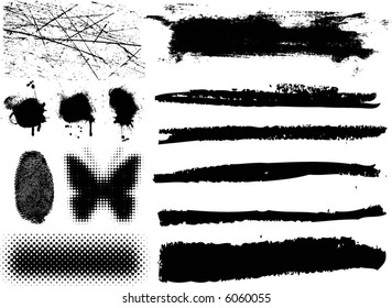 Grunge design elements