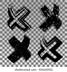 Grunge Design Elements . Brush strokes, Ink spots, stains , Stamps Collection. Banners,transparent background . vector distress textures.isolated blank shapes