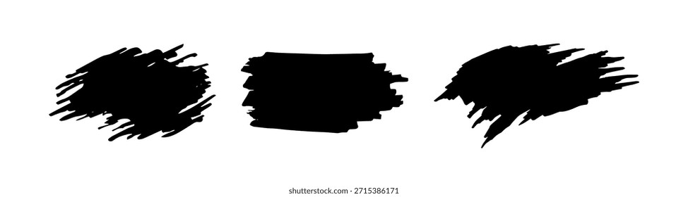 Elementos de diseño Grunge en color negro