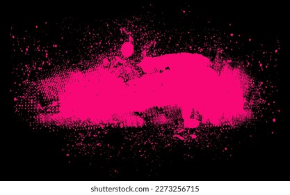 Grunge Design Elements. red blots. Brush Strokes. Vector red illustration paint spray