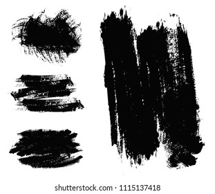 Grunge design elements.Vector brush strokes.