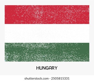 Grunge design of Hungary flag. National flag of Hungary.