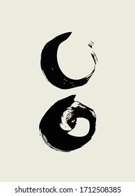 Grunge design. Imitation of brush. vector illustration

