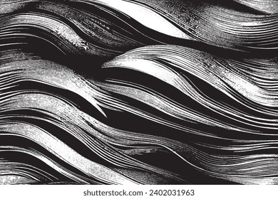 grunge destressed black texture on white background vector illustration overlay monochrome background texture

