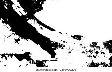 Grunge detailed black abstract texture. Vector background